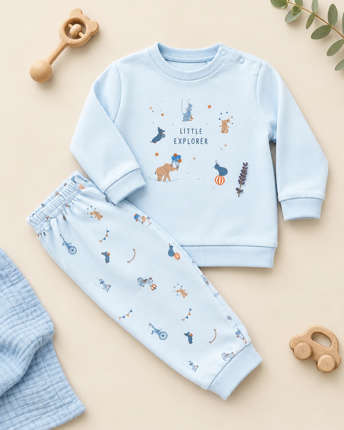 Little Explorer Blue Co-ord Set product photo