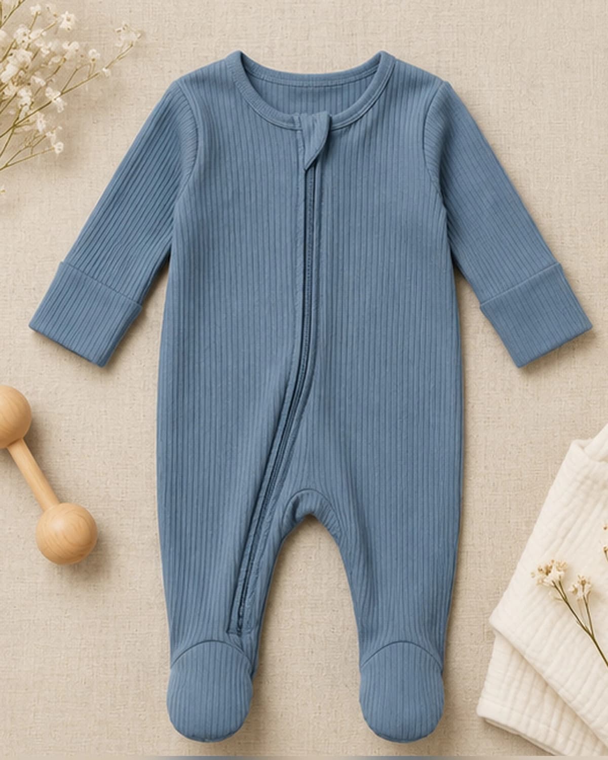 Slate Ribbed Sleeper product photo